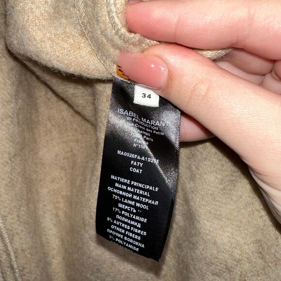 Isabel Marant Cream Cape with Fringe - Picture 8 of 10